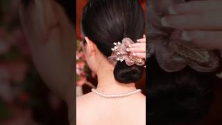 Hairstyle with hair accessories ♥️ unique fashion hairstyle accessories viral youtubeshorts [upl. by Lobell]