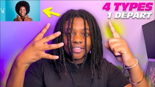 4 Types de cheveux vs 1 départ de locks  Les Twists [upl. by Eskill]