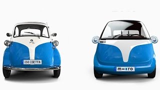 Microlino Electric Vehicle concept Inspired by Classic BMW isetta Model [upl. by Anilesor]