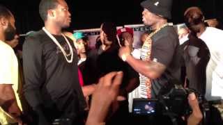 Confrontation between 50 cent and Trav former GUnit Member [upl. by Refeinnej]