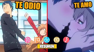 🌟AL INICIO SE ODIABAN PERO AL FINAL SE ENAMORARON  Toradora Resumen  Anime Resumen [upl. by Silbahc]