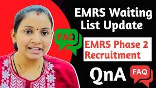 FAQs on EMRS Waiting List and EMRS Phase 2 Vacancy 📕 EMRS EMRSClasses [upl. by Mungam]