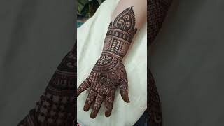 Traditional front mehndi design shortfeed mehndi vairalshort henna youtubeshorts shorts art [upl. by Leagiba]