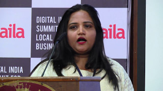 Digital India Summit 2017  Girija Gowda talking about benefits of cloud telephony [upl. by Sturrock]