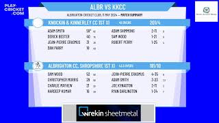 Divison 2 Round3  Albrighton CC Shropshire 1st XI v Knockin amp Kinnerley CC 1st XI [upl. by Aratnahs]