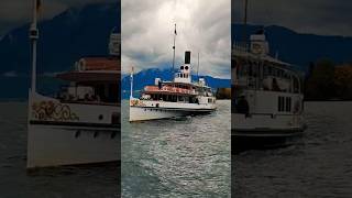 Mit dem Dampfschiff Uri auf dem Vierwaldstättersee 🇨🇭switzerland travel lakelucerne steamboat [upl. by Ahsitil]