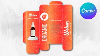 How to Create a Product Packaging Design in Canva [upl. by Koralie]