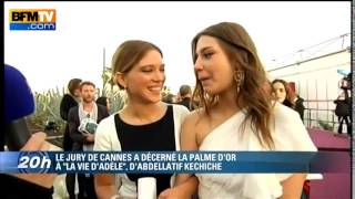 Interview Lea Seydoux Adele Exarchopoulos and Abdellatif Kechiche [upl. by Anialem]