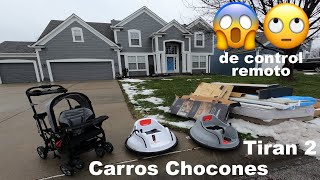 carros chocones 😱  LO QUE TIRAN EN USA LOS MILLONARIOS  VENTA DE GARAGE EN USA  Cristian Con d [upl. by Eenafit]