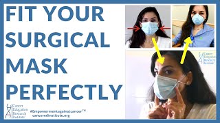 How to fit a Surgical Mask PERFECTLY and REDUCE LEAKAGE Make it close to a N95 mask fitting [upl. by Polish]