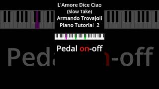 Lamore dice ciao Slow Take  Armando Trovajoli  Piano tutorial very easy Film Music 44 Shorts [upl. by Zednanreh]