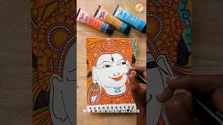 Painting a faceMy Sketch bookKerala mural painting art shorts keralamural [upl. by Bushey]