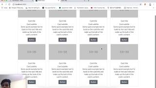 Reactstrap 02 Bootstrap Set the cards and designing [upl. by Aropizt832]