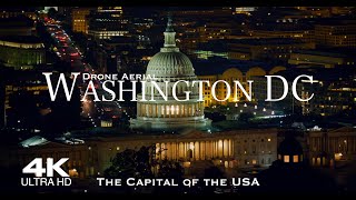 WASHINGTON DC 🇺🇸 Top 10 Places Drone Aerial Tour  United States of America USA [upl. by Liatnahs]