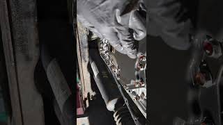 Nissan Titan XD transmission oil pan removal [upl. by Aisetra]