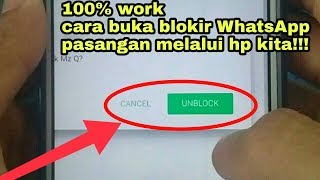 WA kalian di blokir oleh pasangan ini Cara buka nya gampang bangettt [upl. by Lak]