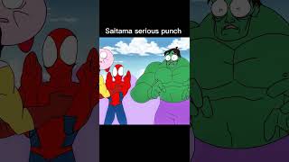 If Saitama meet Avengers Saitama defeat Avengers only 2 punch anime edit shorts [upl. by Lalat]