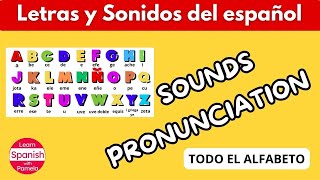 Cómo pronunciar Letras y sonidos del español  Spanish Pronunciation Letters of the alphabet sound [upl. by Oriane]