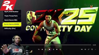 Part 1 NBA 2K25 FIRST LOOK WNBA Sparks VS Fever [upl. by Noryak]