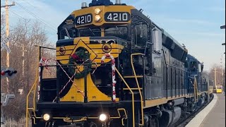 Classic EMD Christmas Trains NYSampW and NJT Heritage locomotives abound 12923 [upl. by Mcintyre]