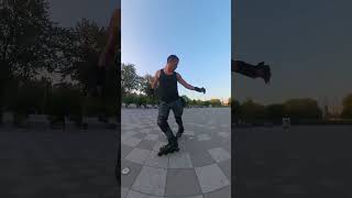 Skating Fast Crosover Backwards rollerskating skating freestyle [upl. by Irat]