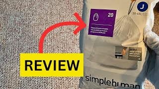 Simplehuman Drawstring Trash Bags review [upl. by Hinman]