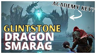 How To Get Academy Glintstone Key  Location amp Glintstone Dragon Smarag [upl. by Anaed]