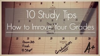 10 Study Tips II How to improve your grades [upl. by Cupo]