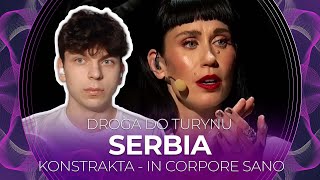 Misja Eurowizja Droga do Turynu  SERBIA  KONSTRAKTA  In Corpore Sano  REAKCJA 22 [upl. by Zetrom]