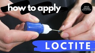 How To Apply Loctite  Balisong Maintenance Tips [upl. by Eadie]