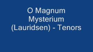 O Magnum Mysterium Lauridsen  Tenors [upl. by Miculek759]