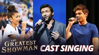 The Greatest Showman Cast REAL Singing Voice [upl. by Hpesoy]