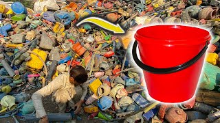 Plastic Buckets Making Process  Amazing Process of Recycling Garbage  Manufacturing Industry [upl. by Dur]