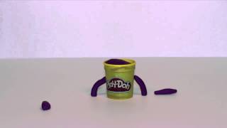 PlayDoh US  Purple DohDoh Entertainment using Stop Motion [upl. by Arahc]