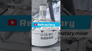 Refractory planetary mixer in refractory production line project [upl. by Mogerly]