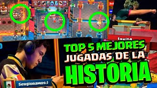 TOP 5 MEJORES JUGADAS DE LA HISTORIA del CLASH ROYALE    DrekzeNN [upl. by Ainak698]