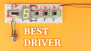 Best breadboard 7segment LED driver TLC5916 tutorial [upl. by Onitsoga]