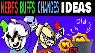 NERFS BUFFS AND REWORK IDEAS Brawl stars [upl. by Elletsirk898]