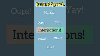 What is Interjection  Interjections in English Grammar  Definition of Interjection  shortsvideo [upl. by Ransell]