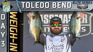 ELITE Day 3 weighin at Toledo Bend [upl. by Fitts]