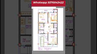 ✨ Stunning 23x45 House Ground Floor Plan 🏠 housedesign 2dhomedesignplandrawing [upl. by Lhamaj]