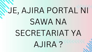 JE AJIRA PORTAL NDIYO UTUMISHI JE KUNA USALAMA KATIKA KUFANYA USAILI KIDIJITALI [upl. by Moreno]