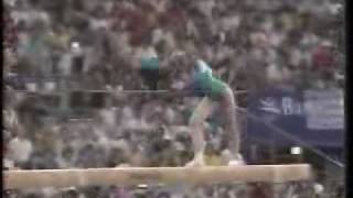 Svetlana Boginskaya 1992 Olympics AA Beam [upl. by Annad]