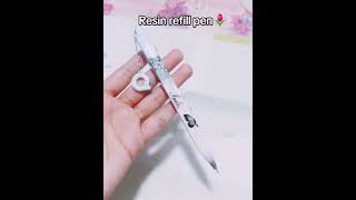 Resin refill pen Hand made [upl. by Garrott448]