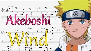 Wind  Akeboshi Naruto Ending 1  Fingerstyle Guitar Tutorial TAB [upl. by Nomra956]