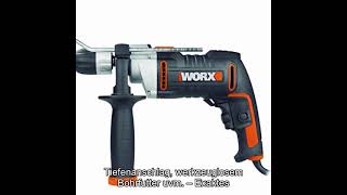 WORX WX318 Schlagbohrmaschine 810W mit robustem MetallGetriebegehäuse [upl. by Selle]