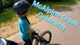 McAlpine Creek Greenway  Kids Ride Shotgun 20 [upl. by Idnahc920]