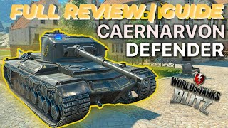 Caernarvon Defender  Review  Guide  How to play  WOTB  WOTBLITZ  World of Tanks blitz [upl. by Aitekram737]