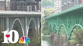 Knoxville TDOT working to create more protection for bikers and pedestrians on Henley Bridge [upl. by Doria]