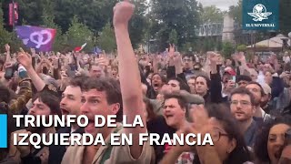 Así celebró la izquierda en Francia la derrota de la ultraderecha [upl. by Gibe]